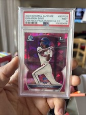 Emaarion Boyd 1/1 1st Chrome 2023 Bowman Sapphire Padparadscha