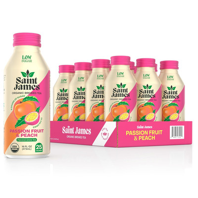 Iced Tea - Organic Green Tea - Non GMO, Gluten Free, Low Calorie & Low Sugar - P