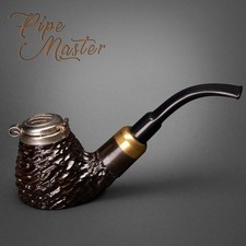 Mr. Brog SELF STANDING WOODEN TOBACCO SMOKING PIPE  21 Old Army  Black Rus Cover