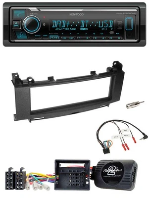 Kenwood Bluetooth Lenkrad DAB USB Autoradio für Mercedes A-Klasse 05-12 B-Klasse - Bild 1 von 4