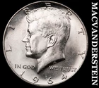 1964-D Kennedy Half Dollar- Silver- Scarce High Grade Luster #K2908
