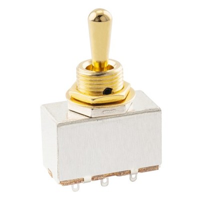 Musiclily Pro Gold 3 Way Metal Box Style Pickup Selector Guitar Toggle Switch