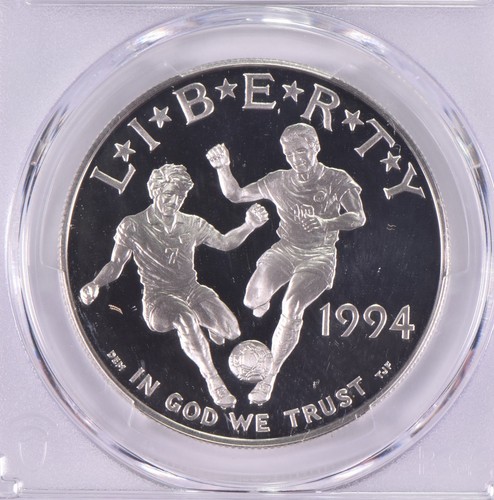 PR70 1994-S DCAM World Cup Commemorative Silver Dollar PCGS *1065 - Picture 3 of 5