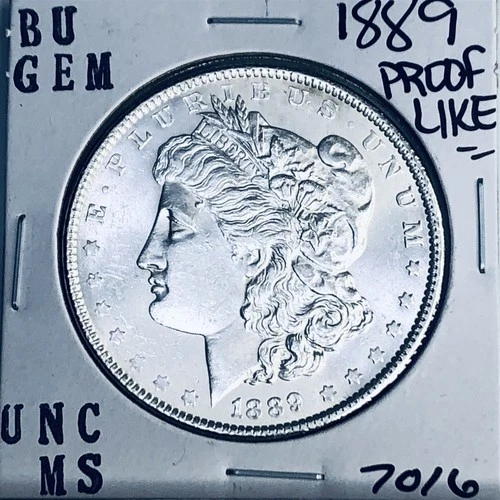 1889 BU GEM MORGAN SILVER DOLLAR UNC MS+++ U.S. MINT RARE COIN 7016