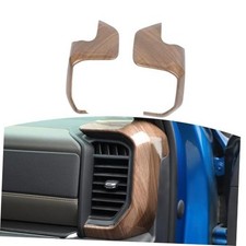 for Silverado Dashboard Side Air Vent Cover Trim Fit for 2022 Chevy Brown