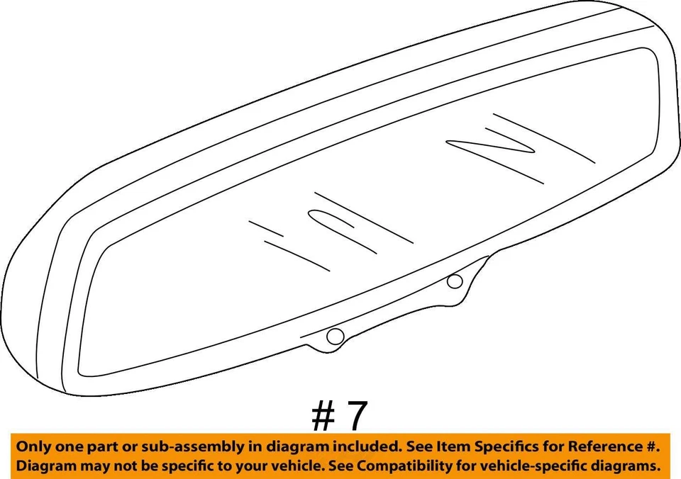 Espelho retrovisor escurecimento automático 00-01 Range Rover 9267641 - Imagem 4 de 4