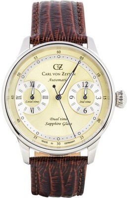 Carl von Zeyten CVZ0086CRS Schönmünzach Automatic cream brown Leather Mens Watch