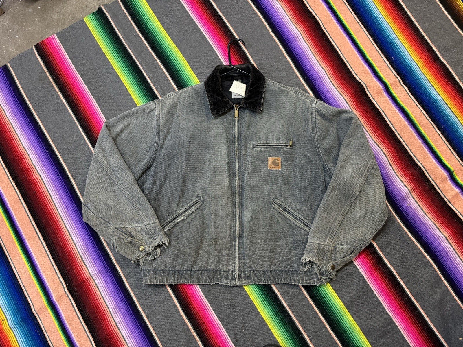 Vintage Carhartt JQ0438 Detroit Jacket Lined Mens Sz Large L J97 J43