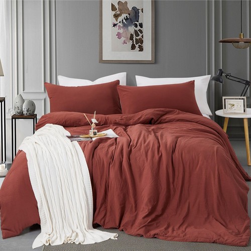 King Size Duvet Cover - 3 Piece Bedding Set (1 Duvet Cover & 2 Pillow Cases) ...