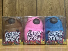 Authentic PPNC Capy Smoosh-a Bara Squishy Toy Capybara Pink / Brown / Blue