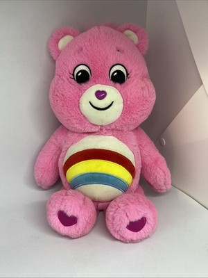 Care Bears Cheer Bear Unlock the Magic  Rainbow Pink Soft Plush 12'' - 2021