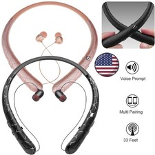 Bluetooth Neckband Wireless Headphones Mic Headset Stereo Earbuds Earphone