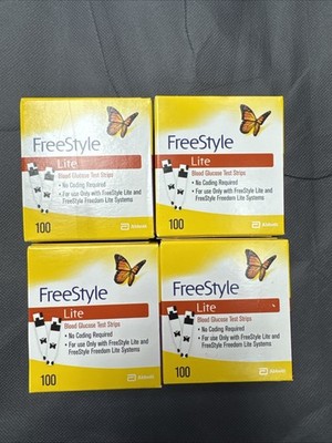 Freestyle Lite Diabetic Blood Glucose Test Strips 400 Exp 2027/07/31