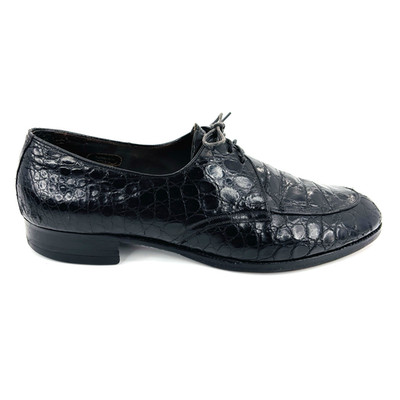 Mens 10.5 C Alligator Leather Vintage Florsheim Imperial Split Toe Derby Shoes