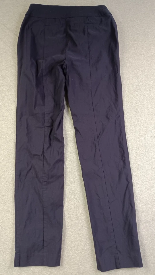 Pantalones de vestir Worthington azul marino pierna ajustada bolsillos delanteros elásticos para mujer talla 6 Foto 2 de 4