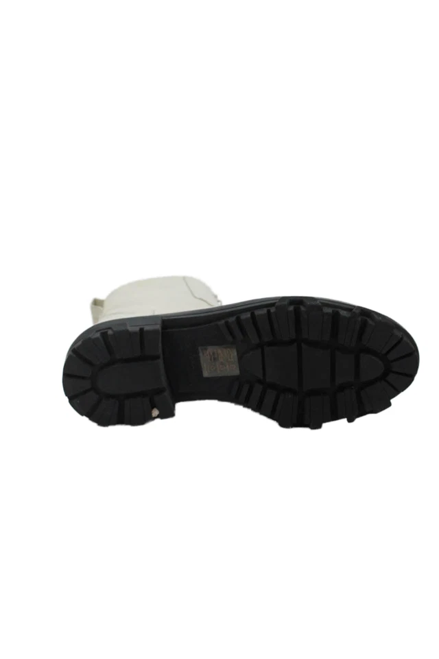 Botas al tobillo Rag & Bone de cuero sin cordones con cremallera blancas talla 7,5 para mujer Foto 4 de 4