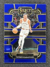 2023-24 Panini Select Victor Wembanyama #87 Concourse RC Blue Prizm Spurs &05193