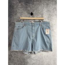 Signature by Levi Strauss Women's High Rise Light Wash Denim Shorts Size 20 NWT