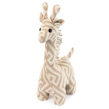 LIVIVO Giraffe Weighted Door Stop Sand Filled Decorative Fabric Door Stopper