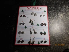 NWT Napier Christmas Earrings 12 Day of Holiday Gifting Ear Advent Gift  Set