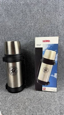 Thermos 1L Stainless Steel Marlboro Country Store New Damaged