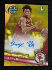 2023-24 Bowman U Chrome Prospect Yellow Refractor 65/75 Rejean Ellis Auto 0vs5