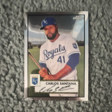 Topps Chrome Platinum Anniversary Carlos Santana #254 Royals Base Set