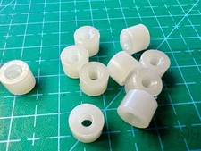 Lot 10pcs RAF Round Threaded Nylon Standoff, 4-40, 3/16" Long, Female-F, 1/4"