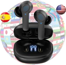 Translator Earbuds 144 Languages Real-Time Offline Online AI Bluetooth 5.0