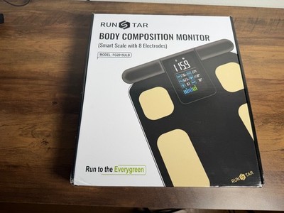 RunStar Professional Precision Smart Scale 8 Electrodes BMI 20 Body Metrics, NEW