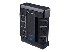 CyberPower HT600WSU2A Home Theater 6 Outlet Surge Protector