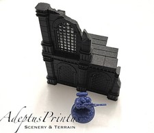 GOTHIC RUINS L-SHAPED 2 STOREY TERRAIN FOR TABLETOP GAMES 40K/AOS/KILLTEAM R2