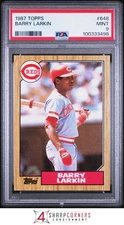1987 TOPPS #648 BARRY LARKIN RC REDS HOF PSA 9
