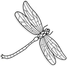 THE JOY TREE Metal Dragonfly Wall Art Garden Indoor Outdoor Home Décor 16 "