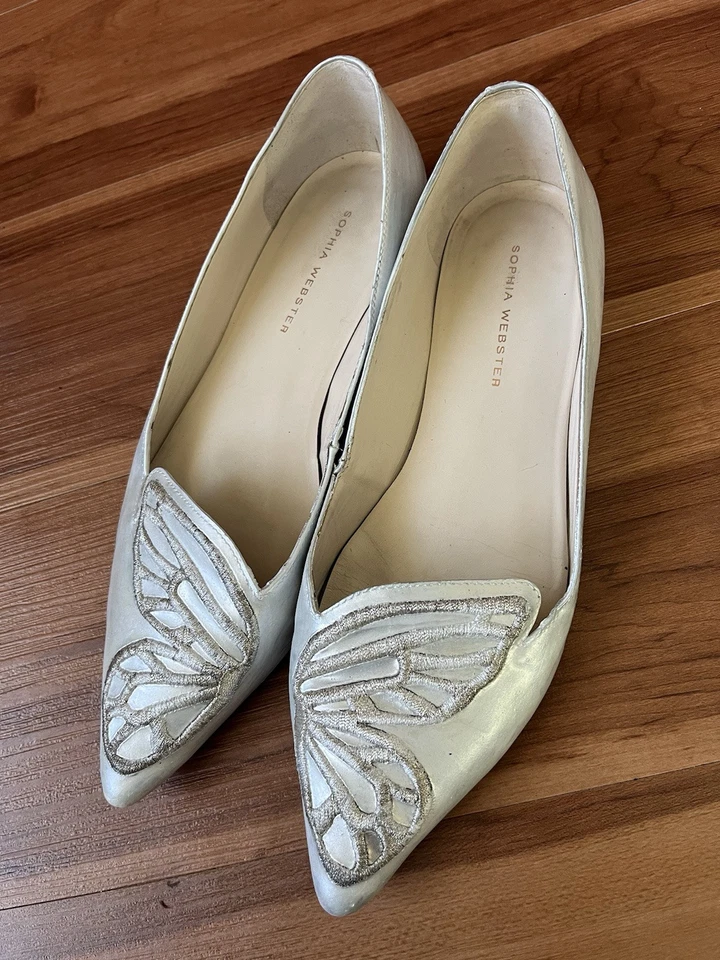 Zapatos planos Sophia Webster plateados en punta talla 38 Foto 2 de 4