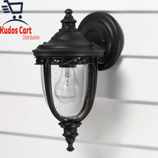 Feiss English Bridle 1 Light Exterior Wall Lantern Light Outdoor Garden Black