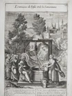 Jesus Woman from Samaria - Wierix Bible Large Copperplate - 1663