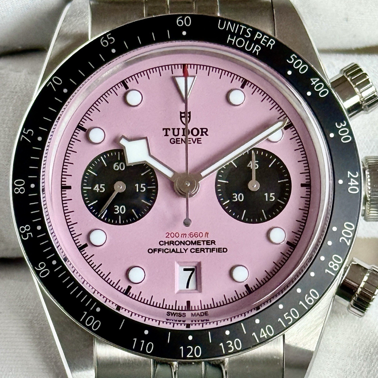 2025  Tudor Black Bay Chrono Pink Dial "Flamingo Pink" 41mm M79360N-0019