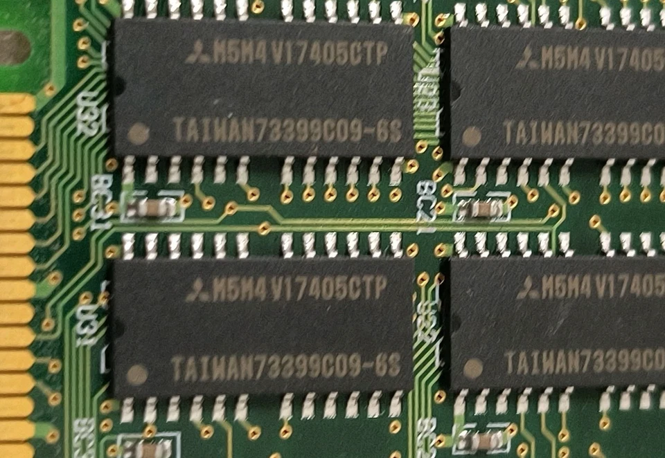 SET OF 2 64 MEG 168 PIN DIMM PARITY MEMORY MODULE M5M4V17405CTP RM1-CBL29-13 - Image 3 of 4