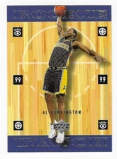1998-99 Upper Deck Rookie Watch Al Harrington Indiana Pacers Basketball #333 RC