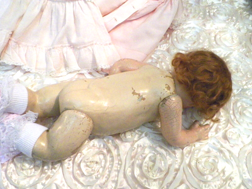 Pouty Baby Doll SFBJ 252 Paris Repro 18" Antique Eyes Mohair Wig Compo Body - Picture 16 of 17