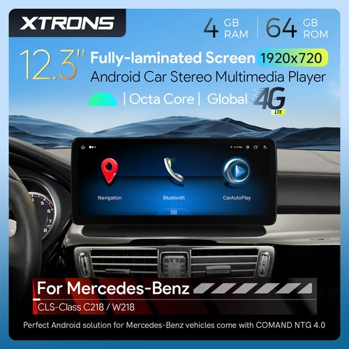 CarPlay 4G LTE Android 14 8-Core 64GB Car Stereo GPS Navi For Benz CLS-W218 C218 - Picture 2 of 15