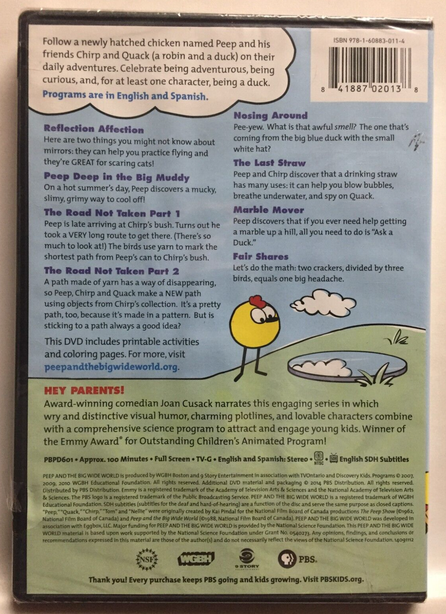 Peep and the Big Wide World: Peep Discovers (DVD, 2014) for sale