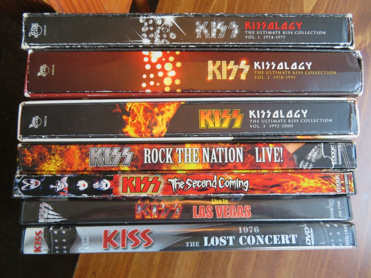 KISS MUSIC DVD LOT; ROCK. ALL KISSOLOGY VOLUMES. +4 KISS KISS MUSIC DVD LOT; ROCK. ALL KISSOLOGY VOLUMES. +4 KISS