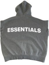 fear of god essentials core pullover moletom com capuz heather grey