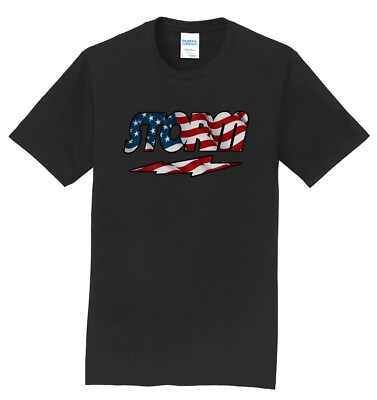 NEW I AM Bowling  Storm American Flag Logo Black Graphic T-Shirt Sizes S-4XL