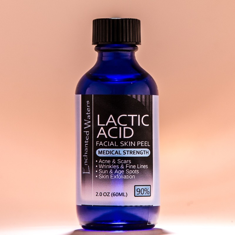 2 oz LACTIC Acid Skin Peel- 90% - For: Acne, Scars, Wrinkles, Melasma, Age Spots