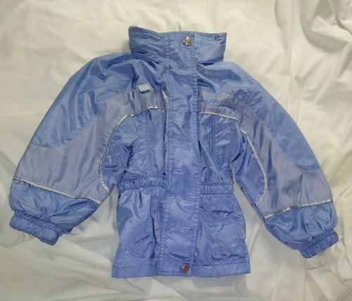 4 Girls Size OshKosh lined long windbreaker hooded Blue tone 4 pockets Charity - Picture 10 of 12