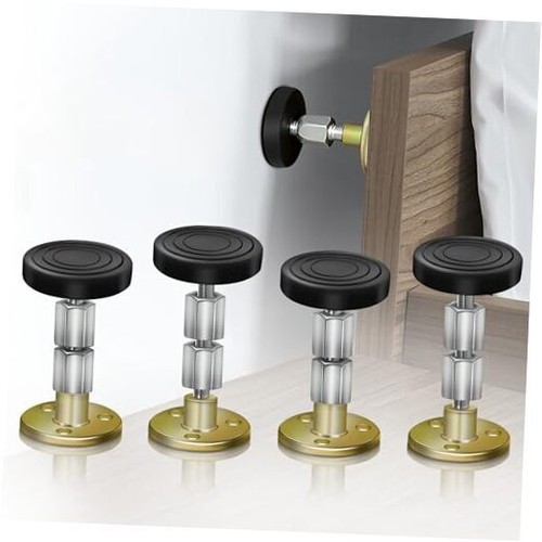 4 Pack Headboard Stoppers, Adjustable Bed Noise Stopper for Wall, Bed Frame