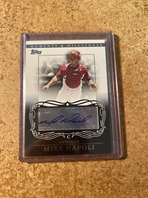 MIKE NAPOLI RC AUTO 2007 TOPPS MOMENTS & MILESTONES #RA-MN ROOKIE AUTOGRAPHS